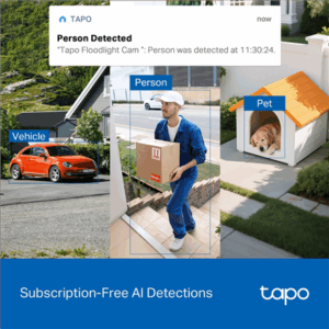TP-LINK | Tapo C710 | Pan/Tilt Security Floodlight Camera | 3 MP | F/2.0 | IP65 | H.264 | microSD up to 512 GB - Image 9
