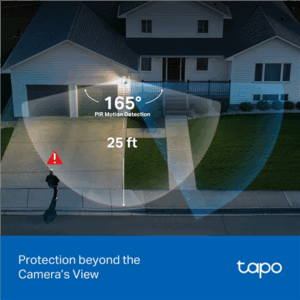 TP-LINK | Tapo C710 | Pan/Tilt Security Floodlight Camera | 3 MP | F/2.0 | IP65 | H.264 | microSD up to 512 GB - Image 5