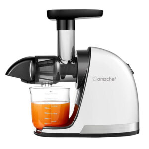 lėtaeigė sulčiaspaudė AMZCHEF 1501-WT baltos spalvos - Image 2