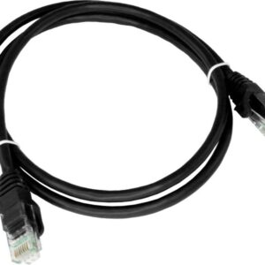 Alantec KKU5CZA1 tinklo kabelis Juoda 0.25 m Cat5e U/UTP (UTP)