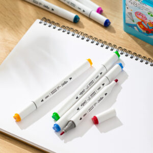 Žymekliai piešimui DELI Sketch, dvipusiai, 60 spalvų - Image 9