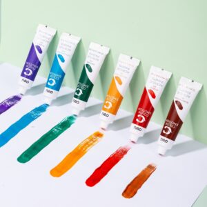Akriliniai dažai DELI, 12 spalvų, 12ml tūbelėse - Image 4