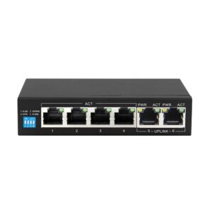 Extralink EX.14305 tinklo komutatorius Ne-valdomas L2 Gigabit Ethernet (10/100/1000) Maitinimas per Eternetą (PoE) Juoda