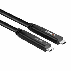 Lindy 43393 USB kabelis USB 3.2 Gen 1 (3.1 Gen 1) 8 m USB C Juoda - Image 3