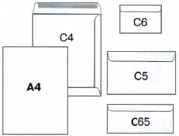 Vokai C5 College, 162x229mm, su nuplėšiama juostele, baltos spalvos, 1000vnt