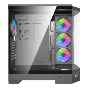 Darkflash DQX90 kompiuterio korpusas juodos spalvos - Image 2