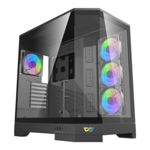 Darkflash DQX90 kompiuterio korpusas juodos spalvos