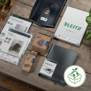 Aplankas dokumentams Leitz Recycle, A4, PP, 3 atvartai, neutralus klimatui, juodos spalvos - Image 8