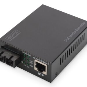Digitus DN-82150 tinklo medijos keitiklis 1000 Mbit/ai 850 nm Keli režimai Juoda - Image 1