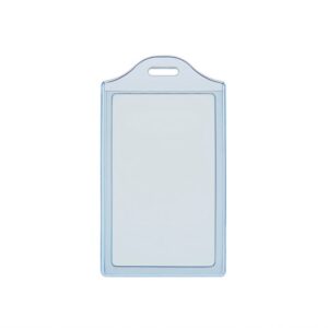 Dėklas 2 vardinėms kortelėms 55x90mm, vertikalus, melsvai skaidrios spalvos