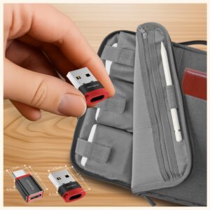 Adapteris 4smarts Data Blocker USB-C to USB-A/USB-C black 2pcs - Image 3