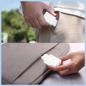 Laidinis įkroviklis 4smarts PDPlug Slim Dual 65W GaN 2xUSB-C baltos spalvos - Image 5
