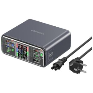 Charging station 4smarts Desk Charger Lucid GaN DIY 360W 5xUSB-C 1xUSB-A gray - Image 1