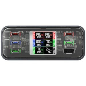 Charging station 4smarts Desk Charger Lucid GaN DIY 360W 5xUSB-C 1xUSB-A gray - Image 2