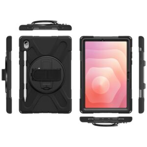 Armored Dėklas with handle 4smarts Rugged Dėklas Grip for Samsung Galaxy Tab S11 juodos spalvos - Image 2