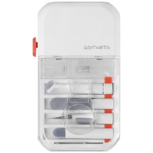 Multifunctional cleaning set 4smarts 10in1 for phones and devices baltos spalvos - Image 3