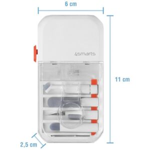 Multifunctional cleaning set 4smarts 10in1 for phones and devices baltos spalvos - Image 8