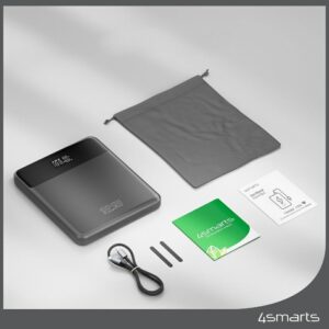 Powerbank 4smarts Enterprise Slim 20000mAh 122.5W, space pilkos spalvos - Image 5