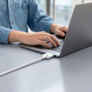 Tech-Protect MMC01 UltraBoost MAGNETINIS MACBOOK KABELIS TYPE-C Į MAGSAFE 3 140W 200CM BALTAS - Image 4