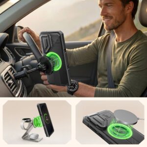 Tech-Protect KEVLAR MAGSAFE 2-SET GALAXY S26 ULTRA JUODAS - Image 4