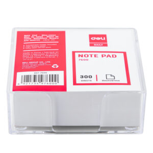 Lapeliai užrašams dėkle DELI, 91x87x50mm, baltos spalvos - Image 5