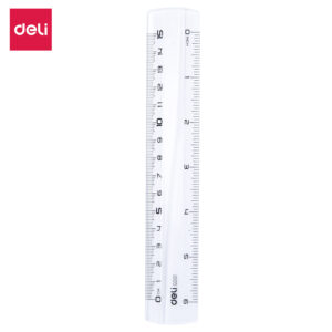 Liniuotė DELI 15cm skaidri