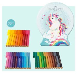 Flomasteriai Faber-Castell Unicorn 33 spalvų, dėžutėje - Image 3