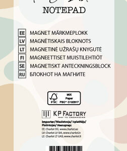 Užrašų knygutė su magnetu (Darbų sąrašas), 50 lapų, 89x210mm