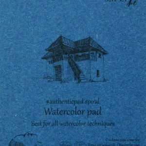 Akvarelinio popieriaus bloknotas AUTHENTIC WATERCOLOR PAD A5, 20 lapų, 280 gr.