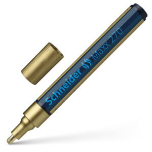 Žymeklis Schneider Paint Marker Maxx 270, 1-3mm, su aliejiniu tušu, auksinės spalvos