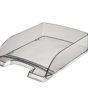 Dokumentų lentynėlė Leitz Plus Standart, A4, plastikinė, dūminės spalvos
