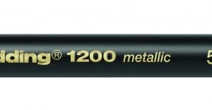 Flomasteris Edding E-1200, apvaliu galiuku, 1-3mm, metalo efektu, sidabrinės spalvos