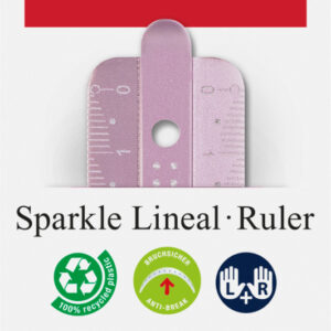 Liniuotė Faber-Castell Sparkle, 15cm rožinės spalvos - Image 4