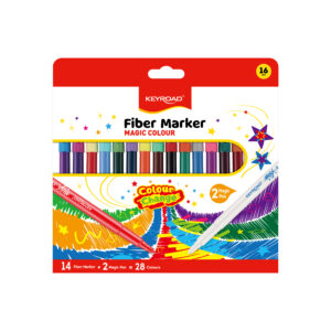 Flomasteriai Keyroad Magic, 2 antgalių, 28 spalvų + 2 vnt.