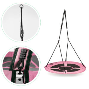 Sodo sūpynės, 100 cm, rožinės ECOTOYS - Image 5