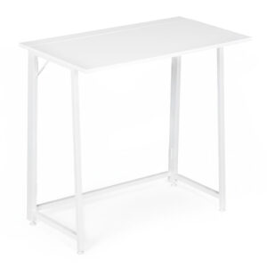 Foldable Computer Desk 80x45 cm Laptop Table White ModernHome - Image 5