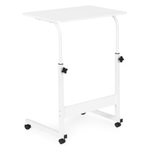 Mobile laptop table – side desk for armchair and sofa in white color, ModernHome - Image 5