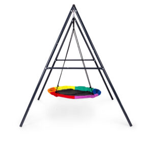 Vaikiškos sodo sūpynės „lizdas“ 100 cm plieninis rėmas, ECOTOYS - Image 5