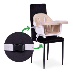 Vaikiška maitinimo kėdutė 2-in-1, smėlio spalvos, ECOTOYS - Image 5