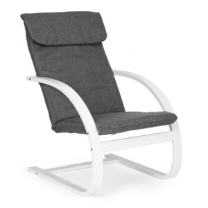 Finnish Rocking Chair with Footrest Lounger for Living Room ModernHome - Image 5