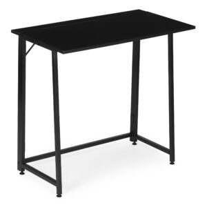 Folding computer desk 80x45 cm laptop table black ModernHome - Image 5