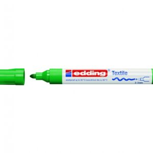 Tekstilės žymeklis Edding 4500, apvaliu galiuku, 2-3mm, tamsiai žalios spalvos