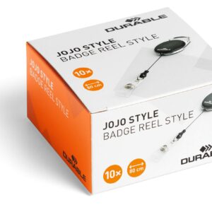 Laikiklis-ritė vardinei kortelei Jo-Jo Durable Style, juodos spalvos - Image 2