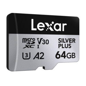 Karta pamięci Lexar High-Performance Silver Plus microSDXC 64GB + adapter - Image 3