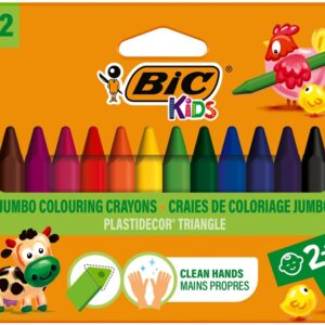Vaškinės kreidelės BIC 8297732, 12 spalvų