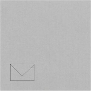 Dekoratyvinis vokas Artoz C7, 110x75mm, 100g, šviesiai pilkos spalvos, 1vnt