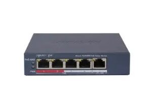 Hikvision Pro Series DS-3E1105P-EI/M Valdomas Fast Ethernet (10/100) Maitinimas per Eternetą (PoE) Pilka