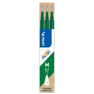 Šerdelė rašikliui Pilot Frixion Ball, 0.7mm, 3vnt, žalios spalvos - Image 1
