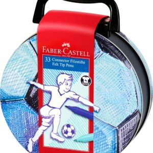 Flomasterių rinkinys Faber-Castell 33 spalvų, futbolas