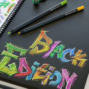 Spalvoti pieštukai Faber-Castell, Black Edition, 36 spalvos - Image 3